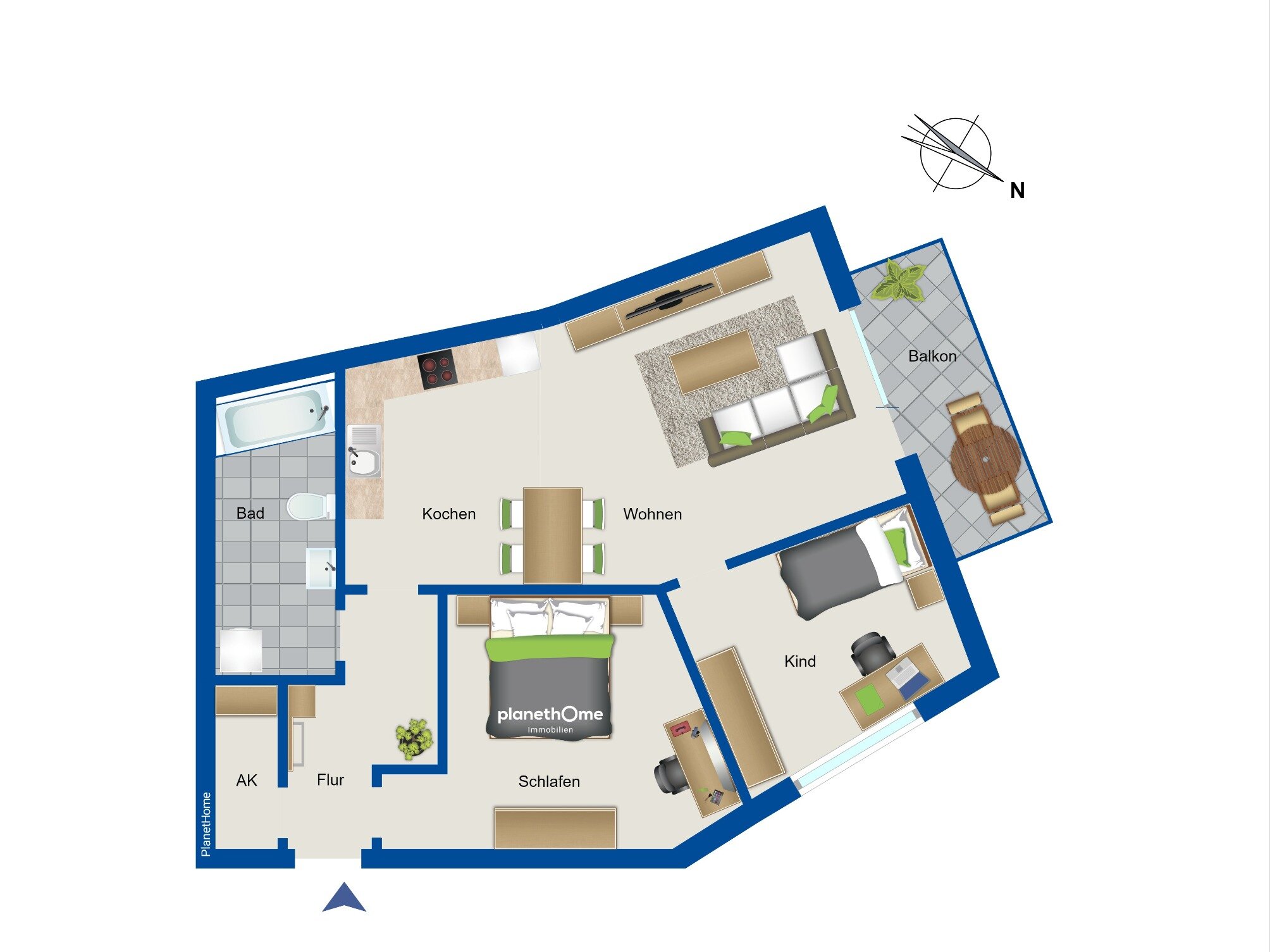 Wohnung zum Kauf 435.000 € 3 Zimmer 79 m²<br/>Wohnfläche 2.<br/>Geschoss Grömitz Grömitz 23743