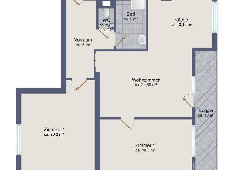 Wohnung zum Kauf 399.000 € 3 Zimmer 99 m² 2. Geschoss Wien 1210