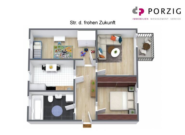 Wohnung zur Miete 340 € 3 Zimmer 61,5 m² Weida 07570