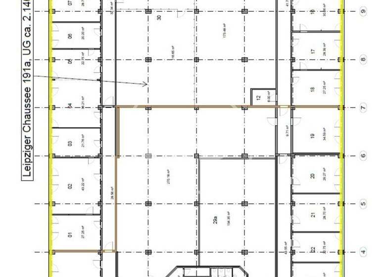 Bürofläche zur Miete provisionsfrei 2.140,8 m² Bürofläche teilbar ab 1.000 m² Leipziger Chaussee 191 a Kanena-Bruckdorf Halle (Saale) 06112
