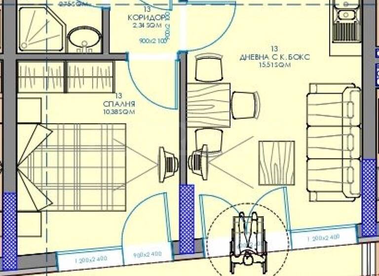 Wohnung zum Kauf 120.920 € 2 Zimmer 44,5 m² Sofia