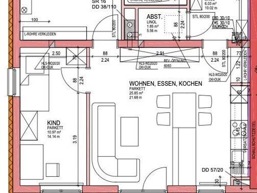 Wohnung zur Miete 884 € 3 Zimmer 82,4 m² frei ab sofort Waldzell 4924