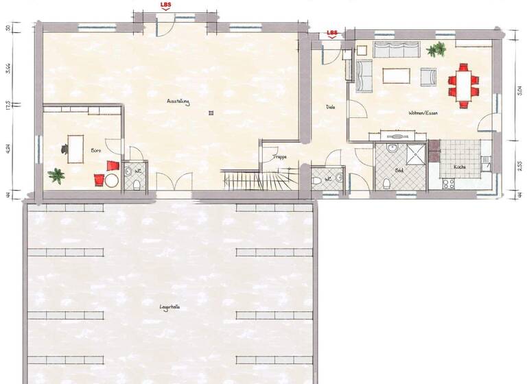 Haus zum Kauf 689.000 € 6 Zimmer 141,5 m² 3.950 m² Grundstück frei ab sofort Im Feen 2 Wettrup 49838