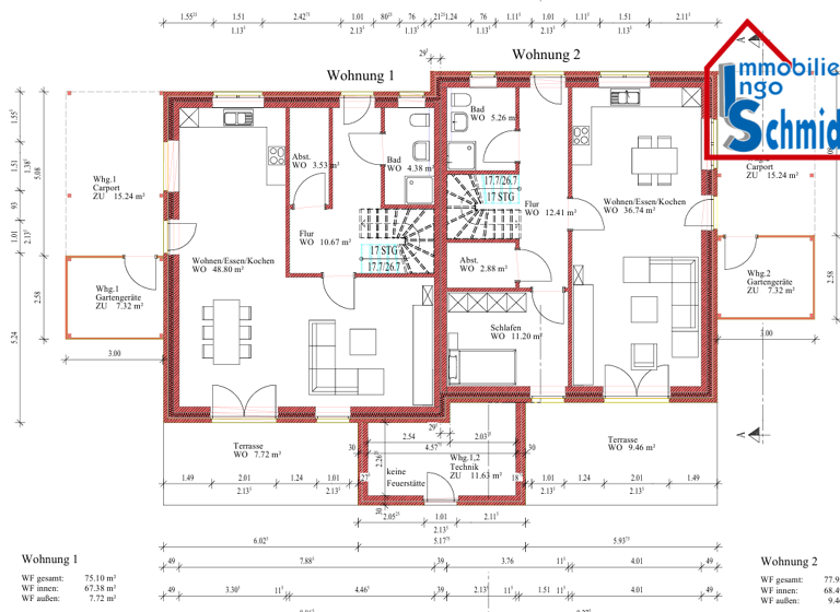 Doppelhaushälfte zum Kauf - Erstbezug 359.000 € 5 Zimmer 129,1 m² 531 m² Grundstück Stapelmoor Weener 26826