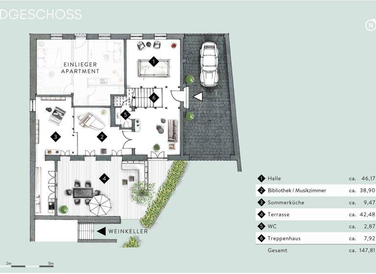 Einfamilienhaus zum Kauf 2.450.000 € 10 Zimmer 500 m² 550 m² Grundstück Büderich Meerbusch 40667