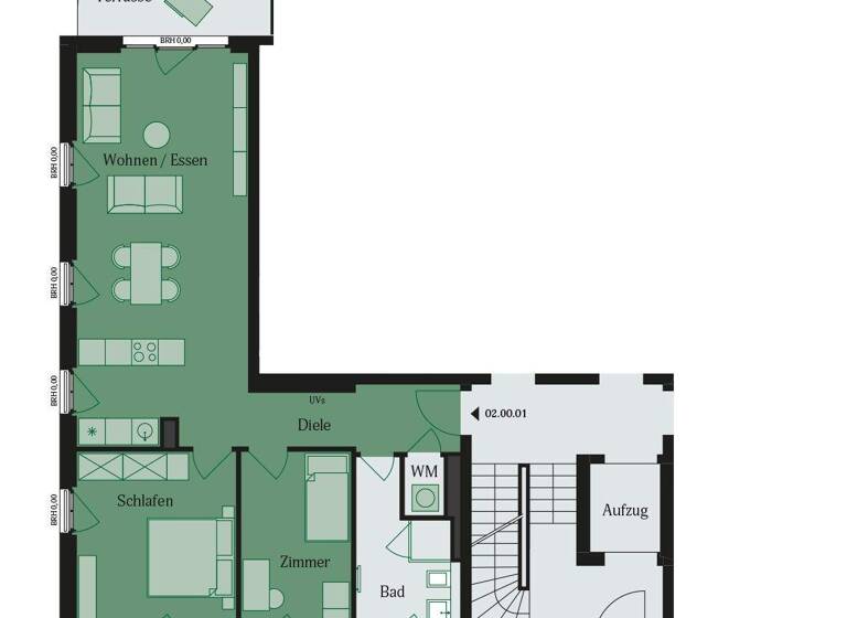 Wohnung zur Miete - Erstbezug 1.290 € 3 Zimmer 80,5 m² Bischof-Ketteler-Str. 28 Lämmerspiel Mühlheim 63165