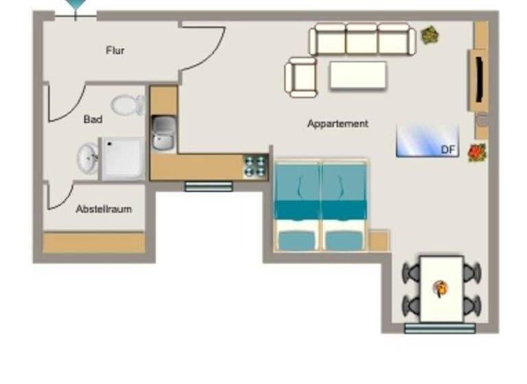 Wohnung zur Miete nur mit Wohnberechtigungsschein 286 € 1,5 Zimmer 39,5 m² 2. Geschoss Windmühlenstraße 54 Innenstadt Bochum 44787