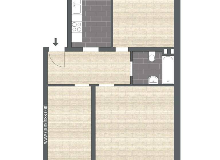 Wohnung zum Kauf 193.999 € 3 Zimmer 71 m² 3. Geschoss Neue Reihe 14 Tiergartenbreite Wolfsburg 38448