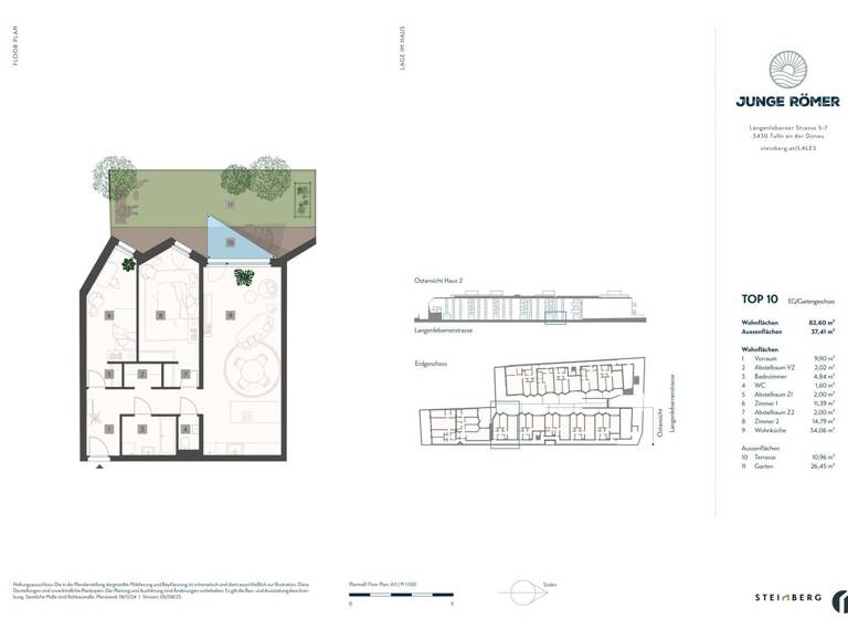 Wohnung zum Kauf 509.000 € 3 Zimmer 82,6 m² EG frei ab 01.05.2027 Tulln an der Donau 3430