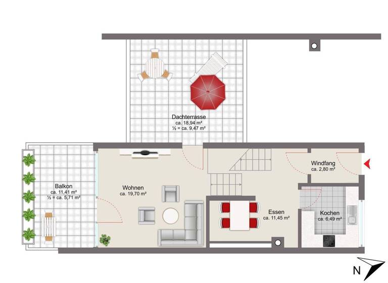 Maisonette zum Kauf 470.000 € 3 Zimmer 93 m² frei ab sofort Gauting 82131