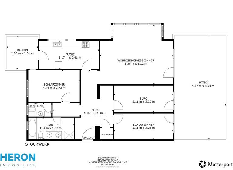 Wohnung zum Kauf 419.000 € 4,5 Zimmer 113 m² 1. Geschoss Heilbronn 74074