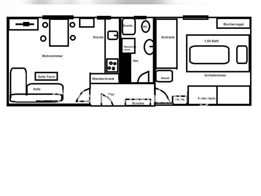 Wohnung zur Miete Tauschwohnung 700 € 2 Zimmer 38 m² EG Pasing-Obermenzing München 80687