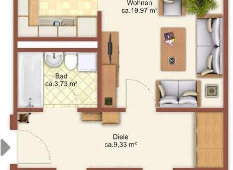 Wohnung zur Miete 377 € 3 Zimmer 71,1 m² 6. Geschoss Bruno-Granz-Straße 50 Morgenleite Chemnitz 09122