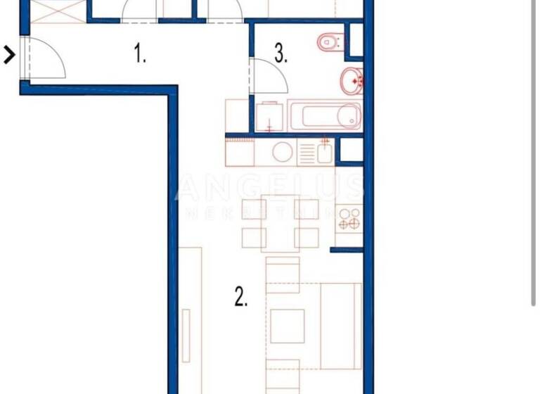 Wohnung zur Miete 1.200 € 3 Zimmer 68 m² 4. Geschoss Kman - Visoka - Sucidar