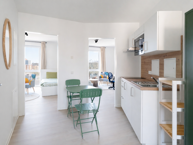 Wohnung zur Miete - Erstbezug 698 € 2 Zimmer 39,9 m² 2. Geschoss frei ab sofort Hansastraße 22 Alte Neustadt Magdeburg 39106