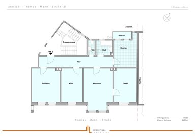 Apartment zur Miete 750 € 4 Zimmer 85 m² 1. Geschoss Arnstadt Arnstadt 99310