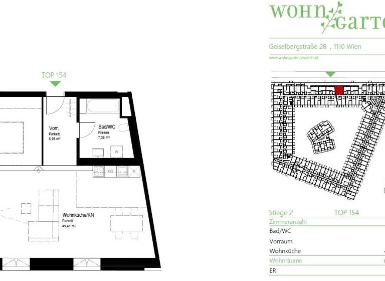 Studio zur Miete 816 € 1 Zimmer 62,8 m² Wien 1110