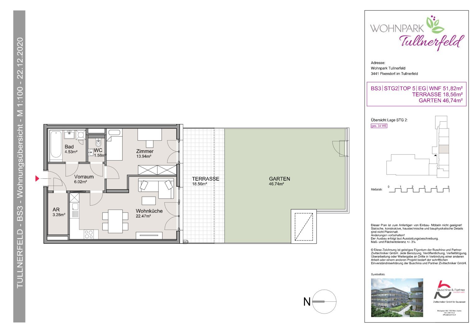 Wohnung zur Miete 589 € 2 Zimmer 51,8 m²<br/>Wohnfläche EG<br/>Geschoss ab sofort<br/>Verfügbarkeit Pixendorf 3451