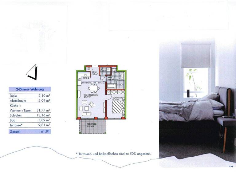 Wohnung zur Miete - Erstbezug 850 € 2 Zimmer 61,9 m² EG frei ab 01.03.2026 Waltershofen Kißlegg-Waltershofen 88353