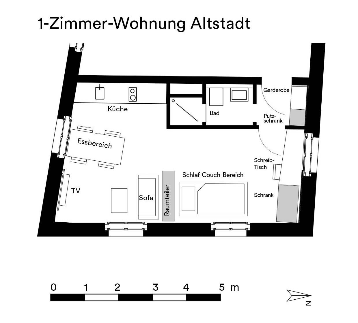 Studio zur Miete 485 € 1 Zimmer 27 m²<br/>Wohnfläche 2.<br/>Geschoss Altstadt - Südwest Ingolstadt 85049