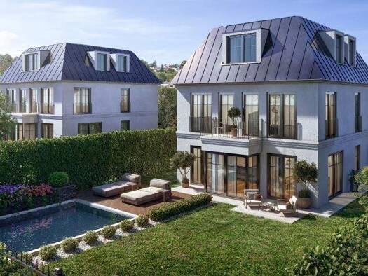 Villa zum Kauf - Erstbezug provisionsfrei 3.398.000 € 8 Zimmer 202 m² 326 m² Grundstück frei ab 03.08.2027 Bogenhausen München 81927