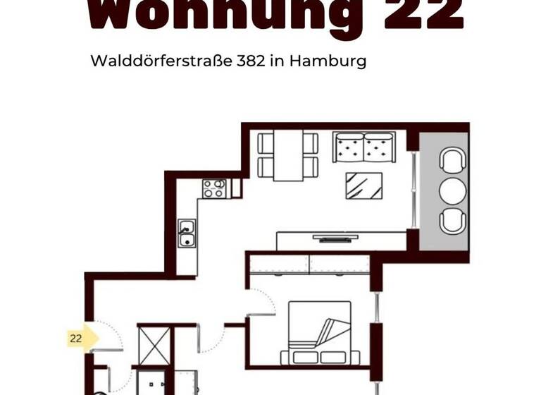 Wohnung zur Miete - Erstbezug 1.627 € 3 Zimmer 66 m² 3. Geschoss frei ab 01.07.2026 Tonndorf Hamburg 22047