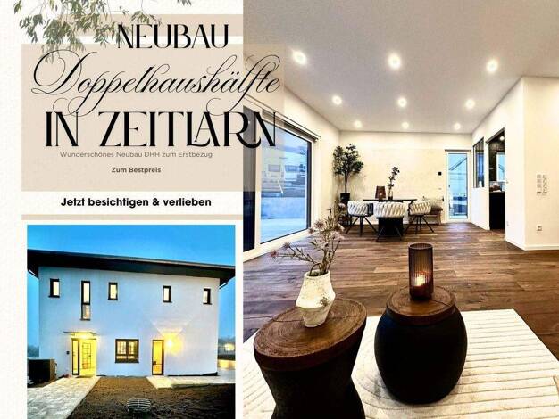 Doppelhaushälfte zum Kauf - Erstbezug provisionsfrei 659.000 € 4 Zimmer 148 m² 290 m² Grundstück Regendorf Zeitlarn 93197