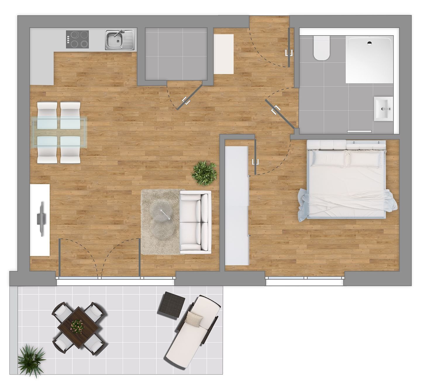 Wohnung zum Kauf 355.900 € 2 Zimmer 59,7 m²<br/>Wohnfläche Alte Römerstraße 1 Langen 4 Langen 63225