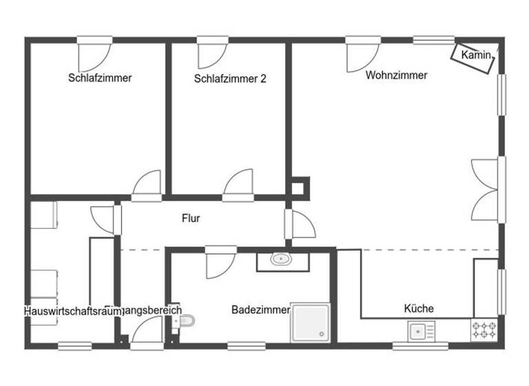 Einfamilienhaus zum Kauf 369.000 € 3 Zimmer 100 m² 950 m² Grundstück Husby 24975