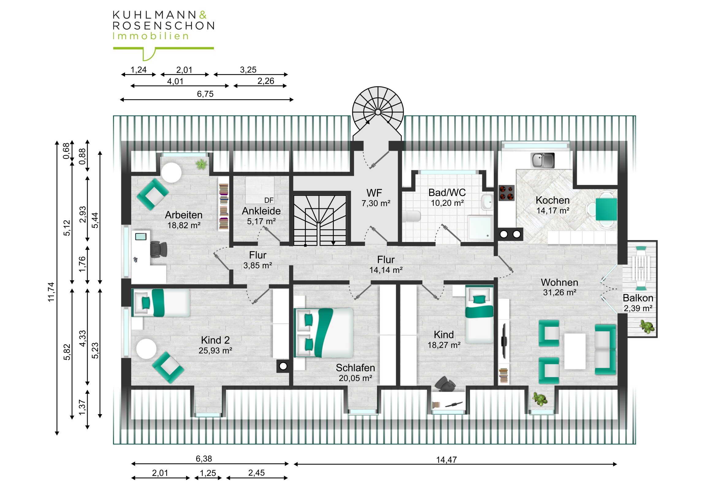 Wohnung zum Kauf 699.000 € 5 Zimmer 171 m²<br/>Wohnfläche 1.<br/>Geschoss Harheim Frankfurt am Main 60437