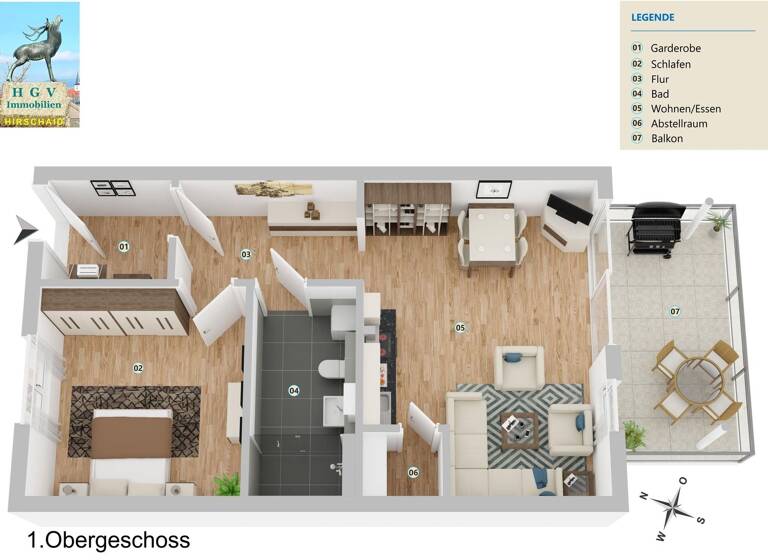 Wohnung zum Kauf - Erstbezug provisionsfrei 367.500 € 2 Zimmer 71 m² Hirschaid 96114