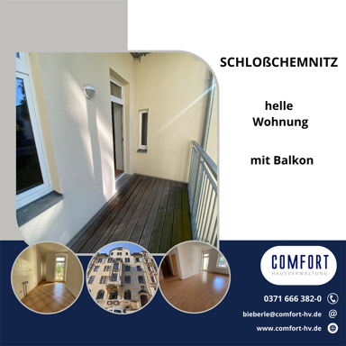 Wohnung zur Miete 375 € 2 Zimmer 56 m² 1. Geschoss frei ab sofort Schlossplatz 5 Schloßchemnitz 022 Chemnitz 09113