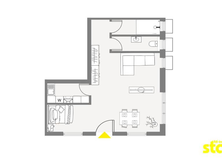 Studio zur Miete 700 € 1 Zimmer 48 m² Unterafferbach Goldbach 63773