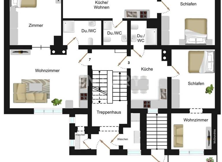 Mehrfamilienhaus zum Kauf 2.150.000 € 29 Zimmer 606,2 m² 589 m² Grundstück Gießen 35392