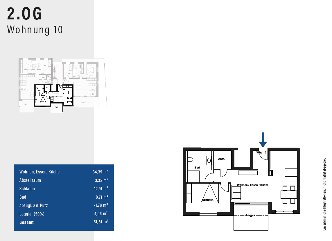 Wohnung zum Kauf 470.000 € 2 Zimmer 61,6 m²<br/>Wohnfläche 2.<br/>Geschoss Sandöschstraße 23 Friedrichshafen - West 3 Friedrichshafen 88045