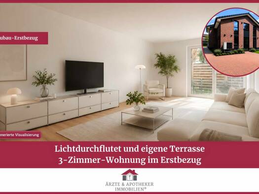 Wohnung zur Miete - Erstbezug 1.500 € 3 Zimmer 66,6 m² frei ab 01.09.2026 Rahlstedt Wandsbek 22145