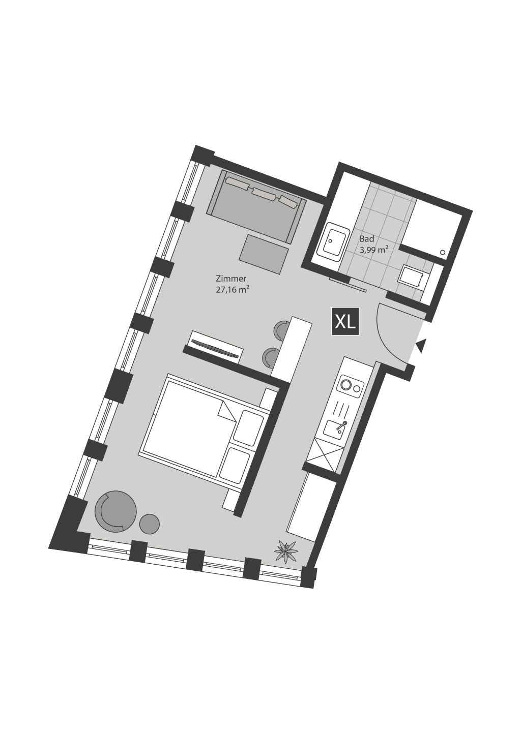 Wohnung zur Miete Wohnen auf Zeit 2.247 € 1 Zimmer 35 m²<br/>Wohnfläche ab sofort<br/>Verfügbarkeit Sögestraße Altstadt Bremen 28195