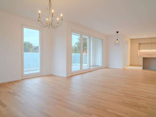 Wohnung zur Miete - Erstbezug 3.625 € 4 Zimmer 145 m² 1. Geschoss An den Postwiesen 1 Hausen Frankfurt am Main 60488