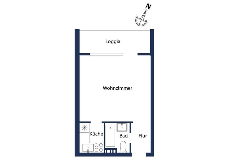 Studio zum Kauf 205.000 € 1 Zimmer 31,9 m² Niendorf/Ostsee Timmendorfer Strand 23669