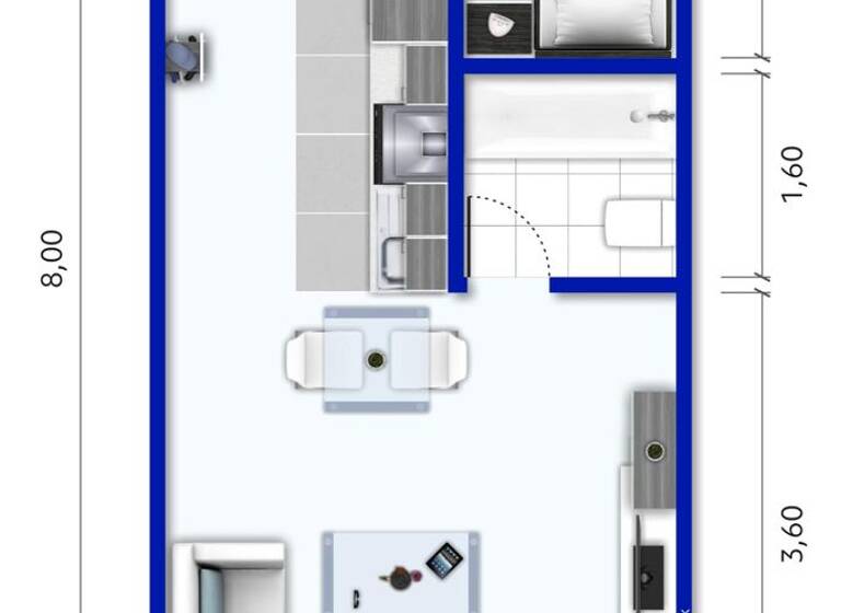 Studio zum Kauf 56.500 € 2 Zimmer 35 m² Delitz am Berge Bad Lauchstädt 06246