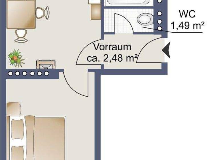 Wohnung zum Kauf 198.000 € 2 Zimmer 53,7 m² 6. Geschoss Wien,Favoriten 1100