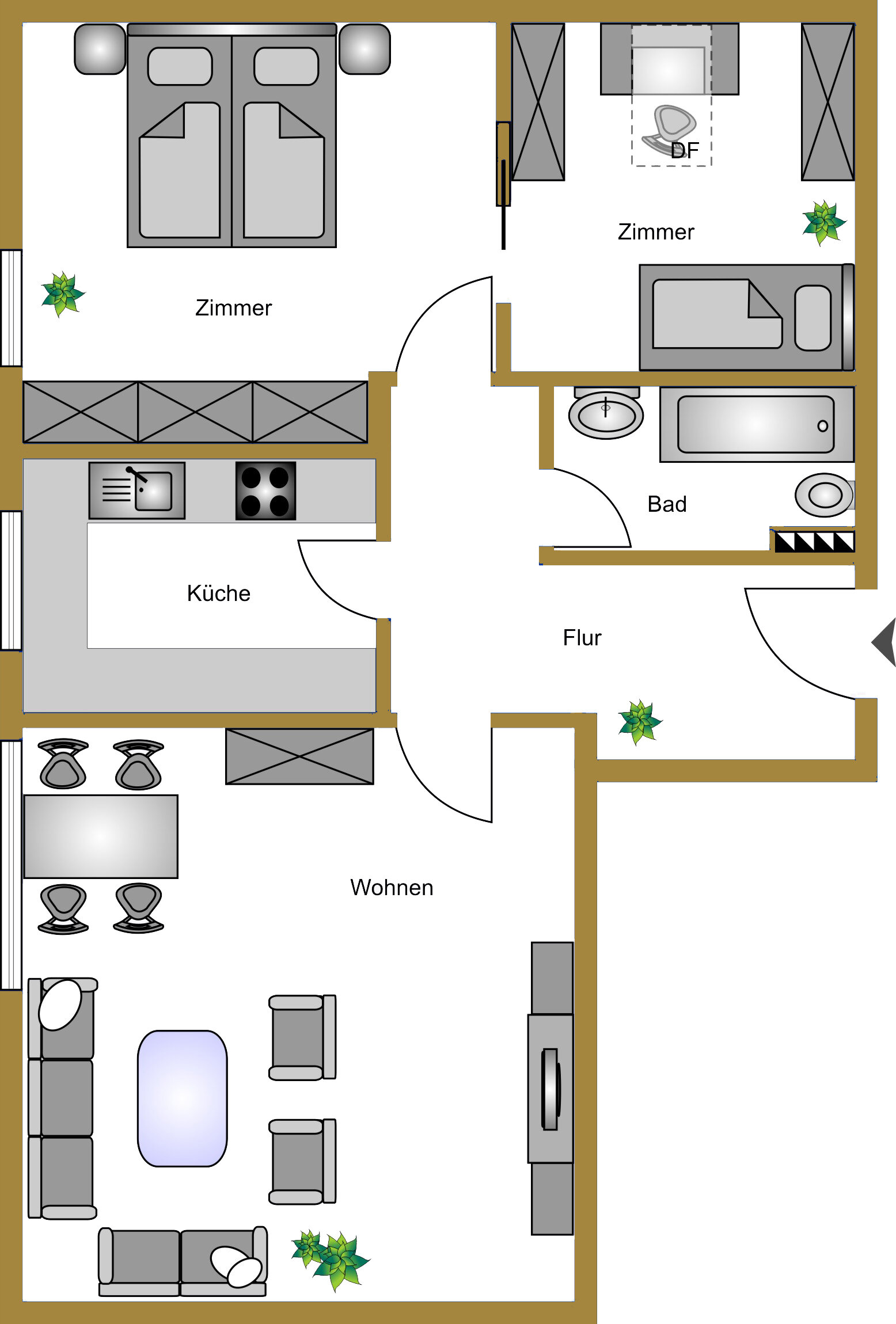 Wohnung zum Kauf 216.000 € 3 Zimmer 69 m²<br/>Wohnfläche 3.<br/>Geschoss Rückingen Erlensee 63526