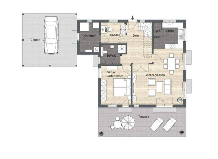 Einfamilienhaus zum Kauf 665.000 € 6 Zimmer 166,8 m² 571 m² Grundstück Uttenhofen Rosengarten 74538
