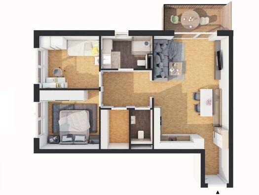Wohnung zum Kauf - Neubau provisionsfrei 429.500 € 3 Zimmer 73,6 m² 2. Geschoss Lehn 17 Längenfeld 6444