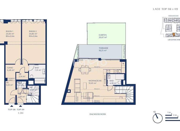 Maisonette zum Kauf provisionsfrei 765.000 € 3 Zimmer 135,5 m² 1. Geschoss Wien 1230