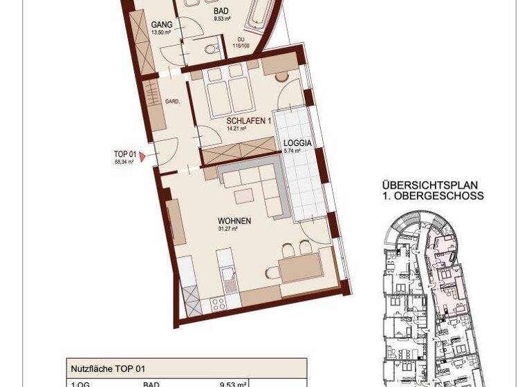 Wohnung zum Kauf - Erstbezug 454.250 € 3 Zimmer 88,6 m² Lind Villach 9500