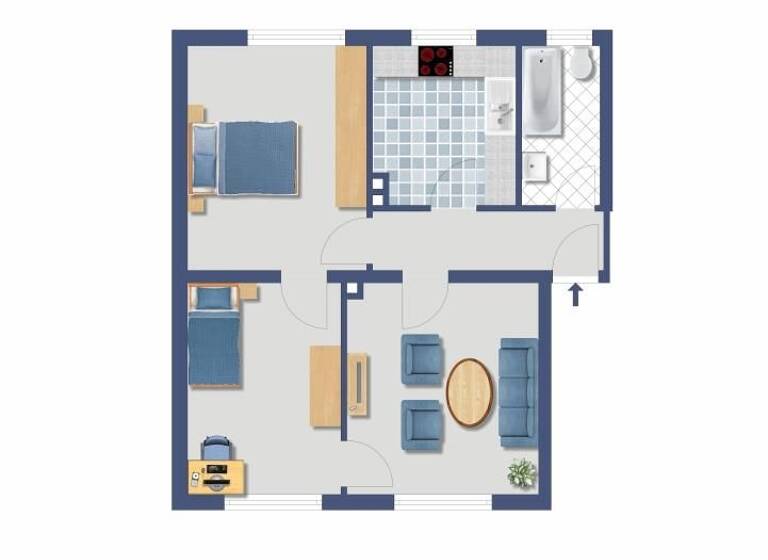Wohnung zum Kauf provisionsfrei 119.800 € 3 Zimmer 59 m² EG Kupferdreher Straße 263 Kupferdreh Essen 45257
