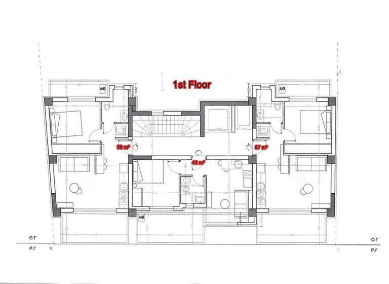 Studio zum Kauf 180.000 € 2 Zimmer 57 m² 1. Geschoss Thessaloniki