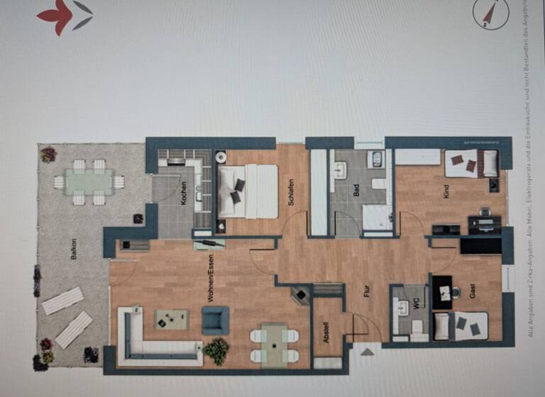 Wohnung zur Miete 1.275 € 4 Zimmer 102,4 m² 1. Geschoss frei ab 01.06.2026 Lilienweg  15 Buchholz Buchholz in der Nordheide 21244