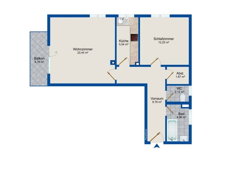Wohnung zum Kauf 169.000 € 2 Zimmer 58 m² 1. Geschoss Filzmoos 5532